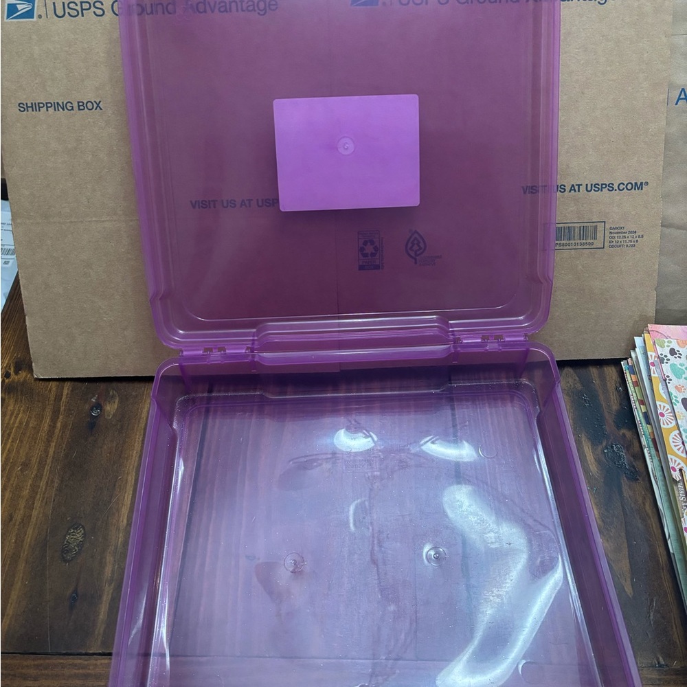 Vibrant Purple 12x12 Storage Container - Picture 3 of 6